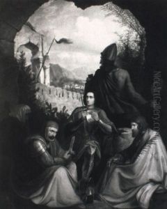 Gefangene Kreuzritter Vor Den Toren Jerusalems by Anton Ritter von Perger