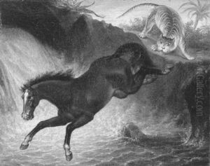 Fluchtendes Pferd by Sigmund Ferdinand Perger