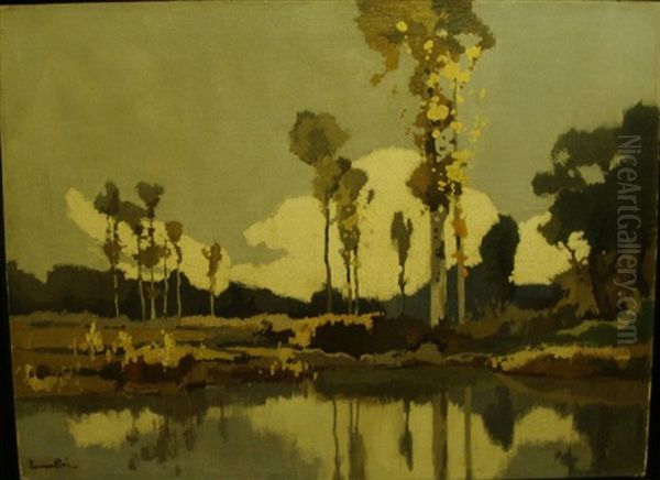 Paysage Au Bord D'un Lac - view 1