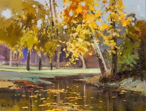 Sous-bois En Automne by Lucien Peri