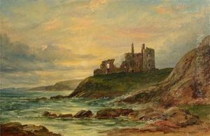 Tantallon Castle by Arthur Perigal the Younger