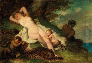Bacchantes At Rest by Alexis Joseph Perignon