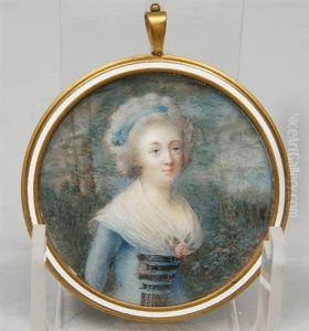 Portrait D'une Dame De Qualite by Lie Louis Perin