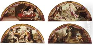 Venus And Mars by Perino Del Vaga (Pietro Bonaccors