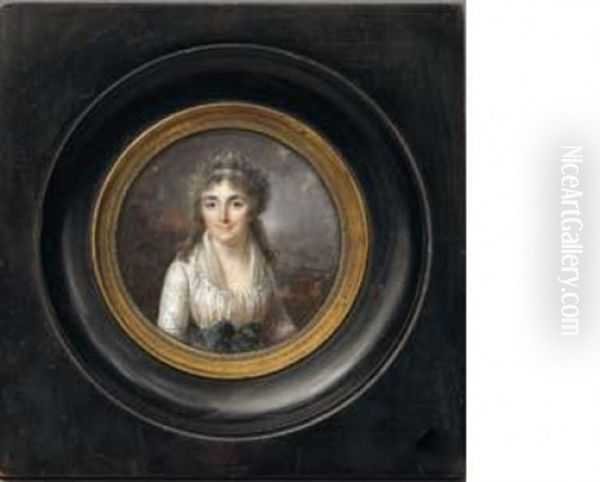 Portrait D'anne Vanot, Epouse De Louis Laisne (+ Portrait De Louis Laisne; Pair) - view 1