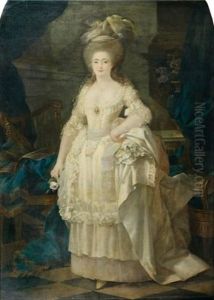 Portrait De Jeune Femme A La Rose