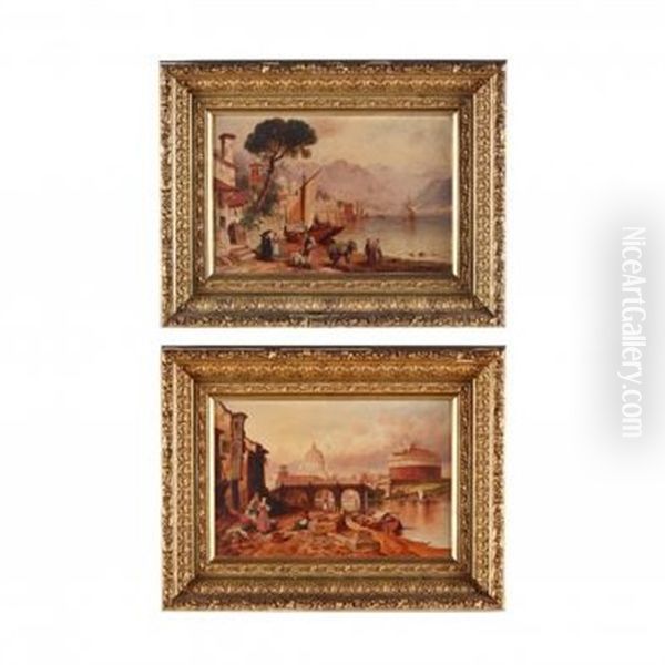 Pair Of Italian Scenes - view 1