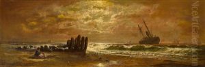 Two Seascape Paintings by Granville Perkins