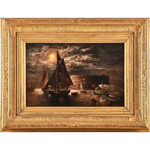 New York Harbor Scene by Granville Perkins
