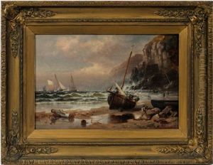 Coastal Scene With Boats Coastal Scene With Boats