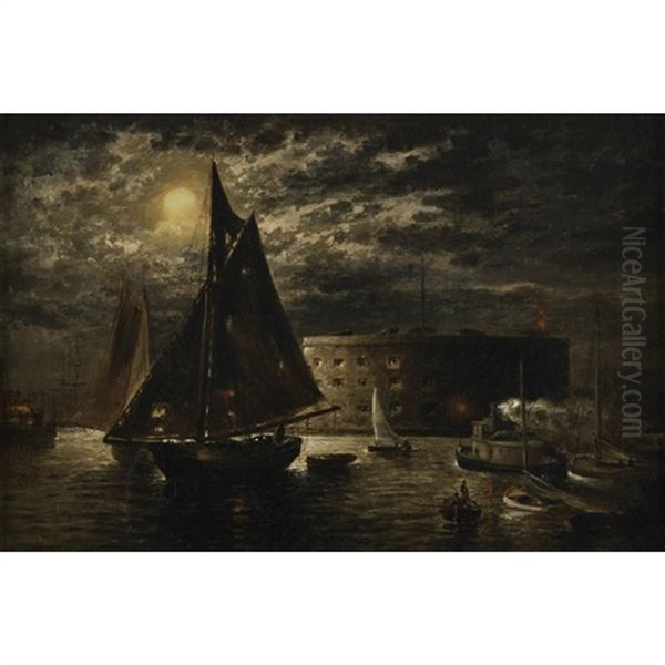 A New York Harbor Scene - view 1