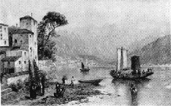 Scene At Lake Lucerne - view 1