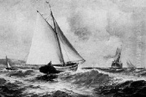 Sailing Off The Rhode Island Coast by Granville Perkins