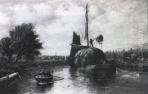 Ferrying Hay by Granville Perkins