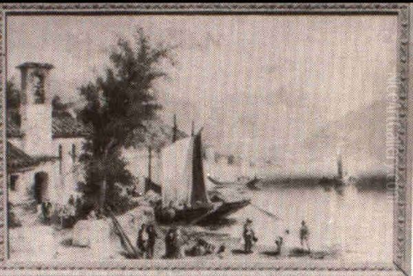 Coastal Village Scene - view 1