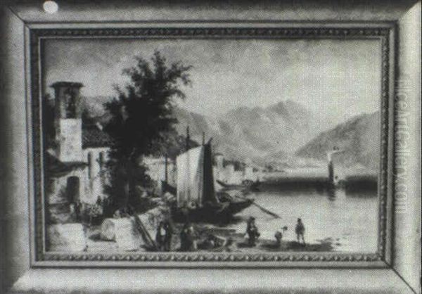 Italian Coastal Village Scene - view 1