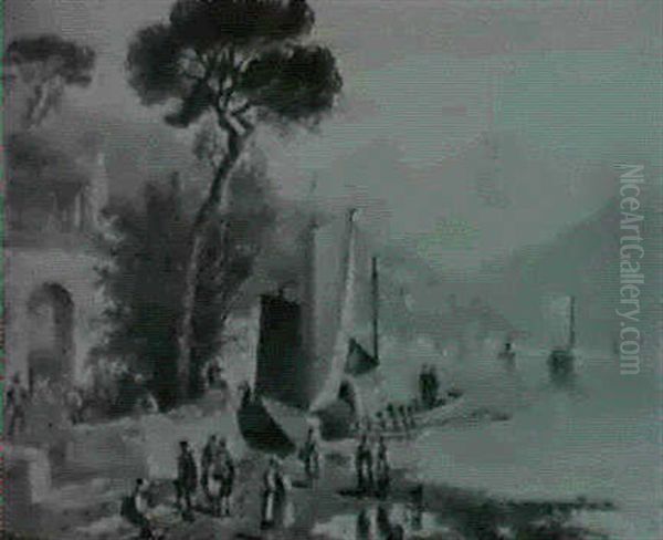 Port Scene With Figures - view 1