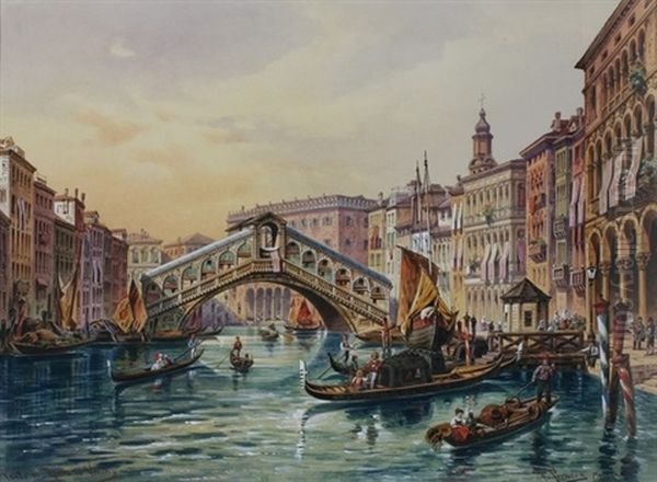 Ponte Di Rialto In Venedig - view 1