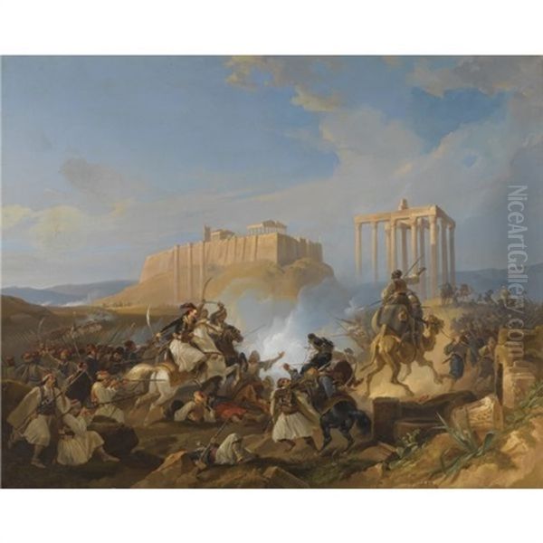 Battle Scene From The Greek War Of Independence - view 1