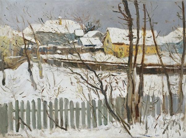 Street At Winter - view 1