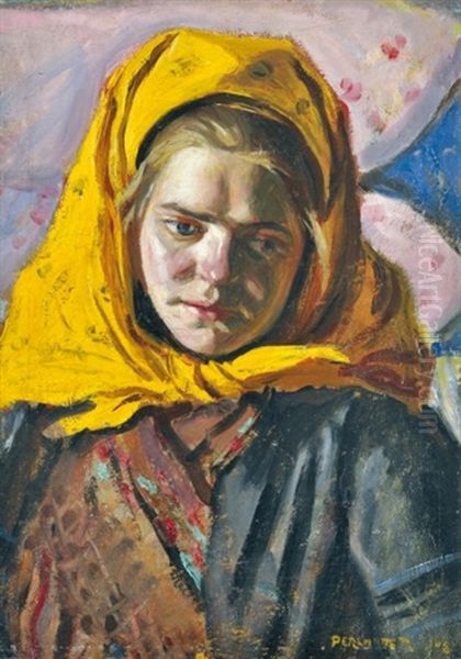 Girl In Yellow Shawl - view 1