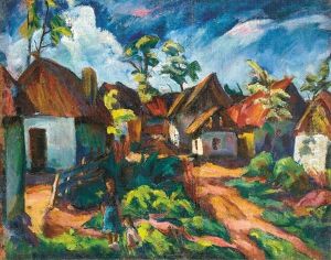 Village, On The Reverse: Portrait