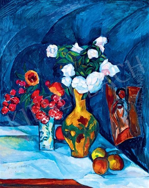 Studio In Paris With A Blue Drapery - view 1