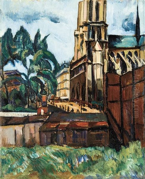 Notre Dame, On The Reverse: Lady In A Bar - view 1