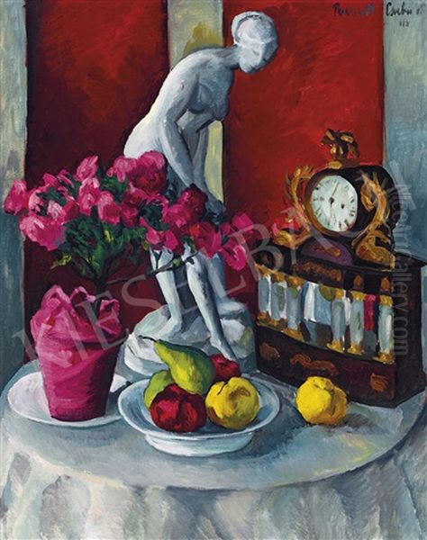 Still-life With Statuette, Clock - view 1