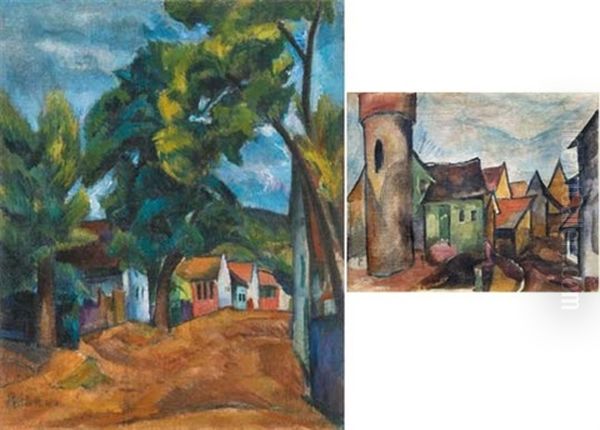 Saxon Small Town, On The Reverse: Village Street - view 1