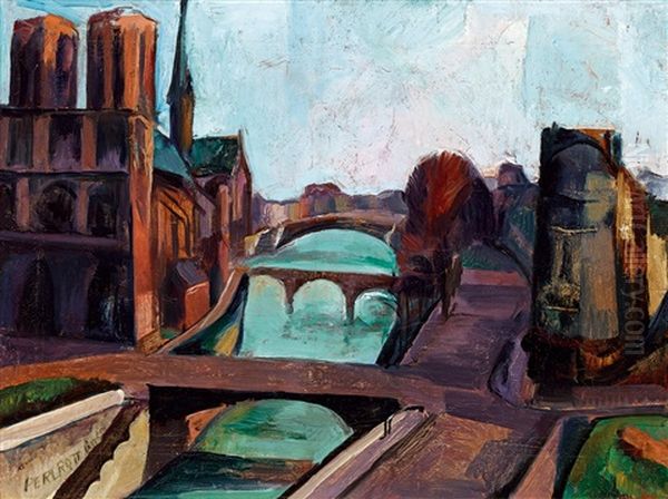 The Seine Bank In Paris - view 1