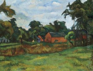 Red House by Vilmos Perlrott-Csaba