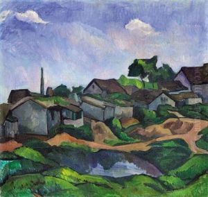 Hillside by Vilmos Perlrott-Csaba