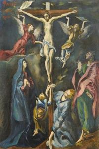 Death Of Christ (after El Greco) by Vilmos Perlrott-Csaba
