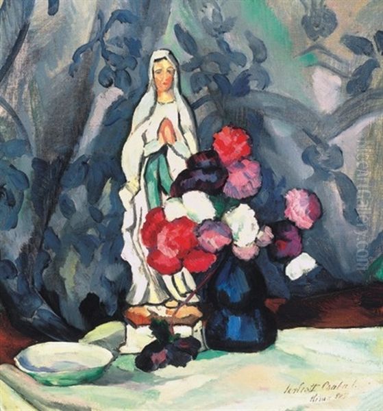 Csendelet Kek Vazaval - Still-life With Blue Vase - view 1