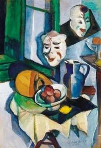 Nagybanyai Mutermi Csendelet (nagybanya Studio Still Life) by Vilmos Perlrott-Csaba