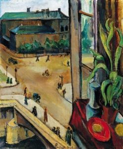 Kilatas A Muvesz Parizsi Mutermenek Ablakabol (view From The Window Of The Artist, Paris) by Vilmos Perlrott-Csaba