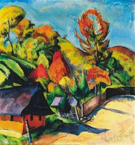 Nagybanyai Taj (landscape In Nagybanya, 1920-as Evek) - view 1