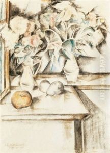 Csendelet (still Life) by Vilmos Perlrott-Csaba
