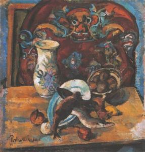 Mutermi Csendelet (still-life In Atelier) by Vilmos Perlrott-Csaba