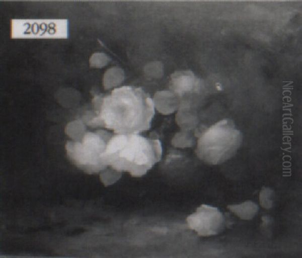 Still Life Of Pink And White Roses - view 1