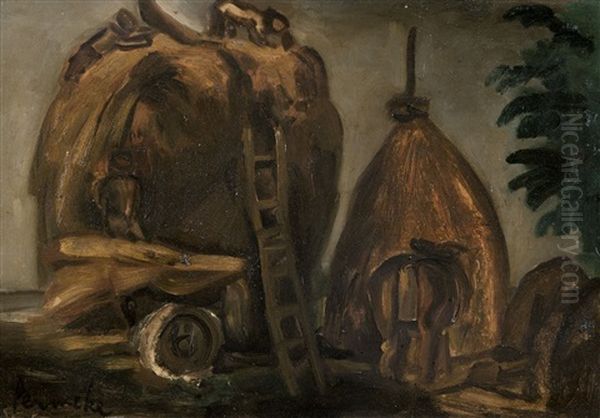 The Hay Stacks - view 1