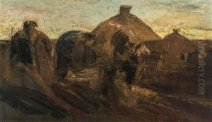 Ploughman And Horse by Constant Permeke