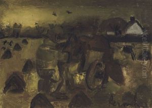 Farmer With Chariot by Constant Permeke