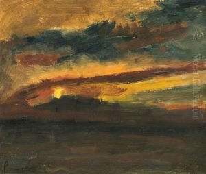 Sunset At Sea by Constant Permeke