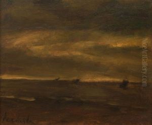 Marine With Fishing Boats by Constant Permeke