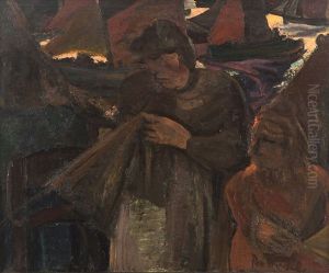 Mending The Fishing Nets (1919)