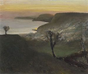 Landscape With Seaview In Devonshire (1916) by Constant Permeke