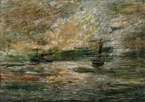 Marine Avec Bateaux by Constant Permeke