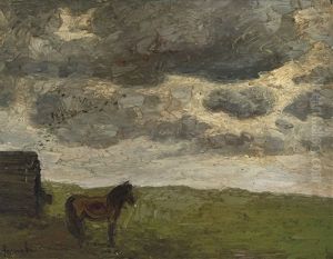A Horse In A Landscape (ca. 1910-1912) by Constant Permeke